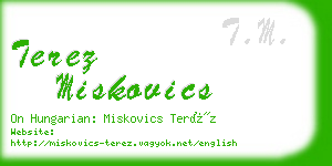 terez miskovics business card